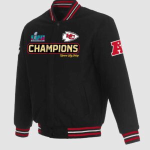 KC Chiefs Super Bowl LVII Champions Reversible Wool Varsity Jacket