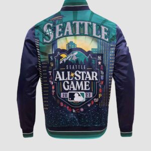 Pro Standard 2023 MLB All-Star Game Satin Full-Snap Jacket – Navy