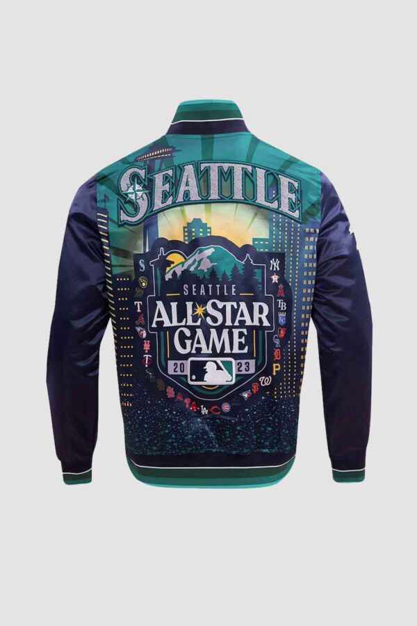 Pro Standard 2023 MLB All-Star Game Satin Full-Snap Jacket – Navy