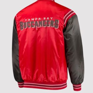 Starter Tampa Bay Buccaneers Red and Black Varsity Jacket