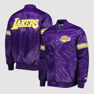 Los Angeles Lakers Pick & Roll Purple Varsity Jacket