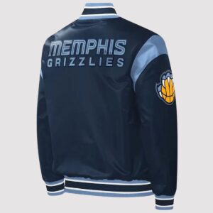 Memphis Grizzlies Force Play Varsity Satin Jacket