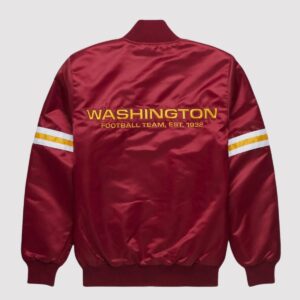 Washington Commanders Burgundy Starter Satin Jacket